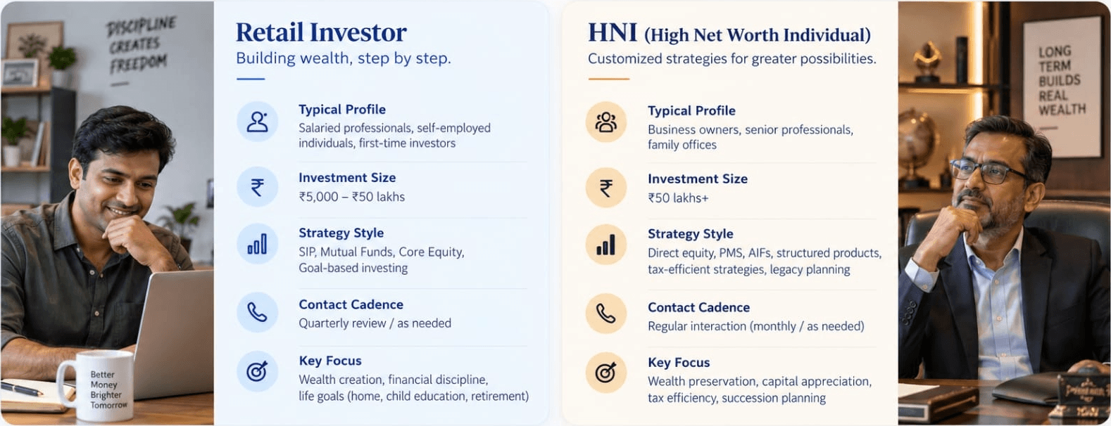 HNI vs Salaried Emp